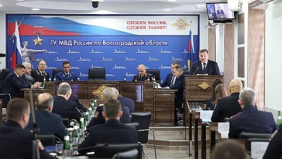 Андрей Бочаров принял участие в заседании коллегии ГУ МВД по Волгоградской области