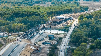 Первый этап Третьего пускового комплекса мостового перехода через Волгу построен на 65%