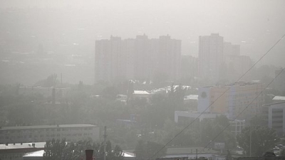 Пыльная буря из Казахстана надвигается на Волгоградскую область