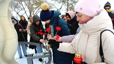 Политехники приняли участие в акции в поддержку Белгорода