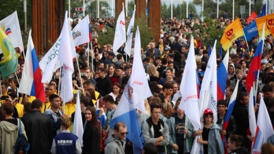 В Волгограде состоялся митинг в поддержку референдума в ДНР, ЛНР, Запорожcкой и Херсонcкой областей